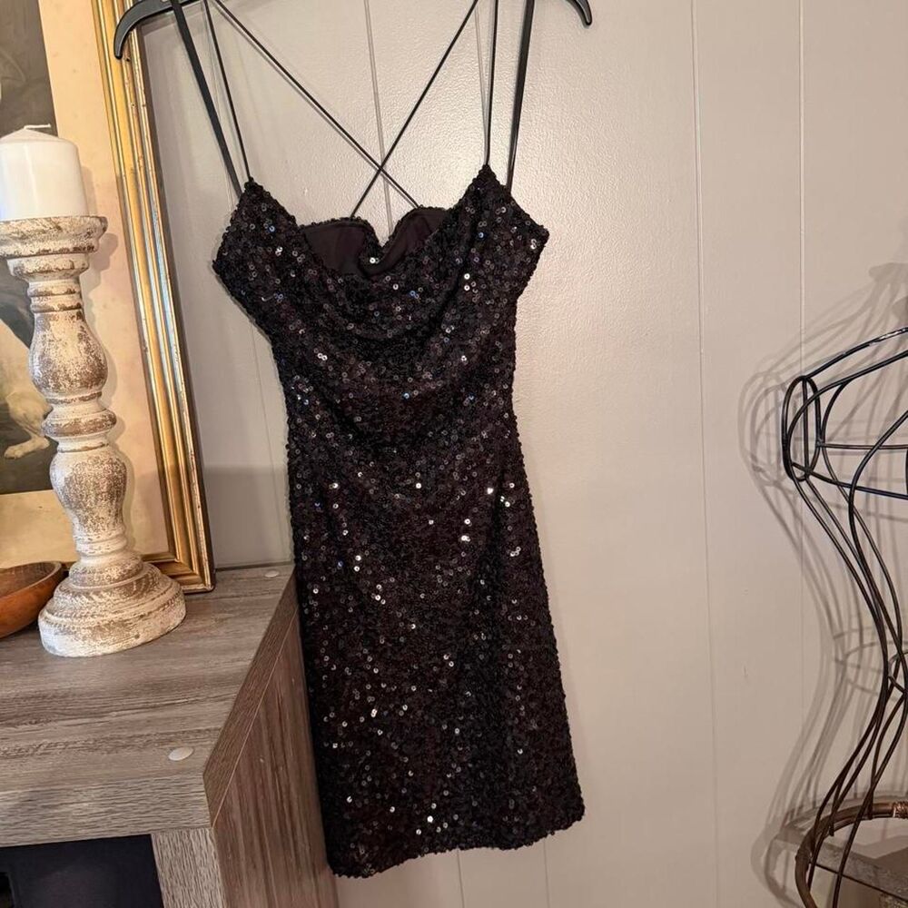 Windsor Women's Black and Silver Dress